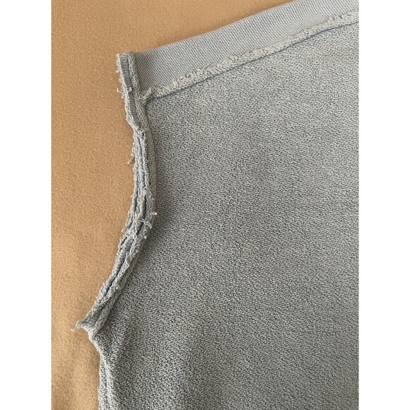 Free People WE THE FREE Blue Terry Cloth Drop Tail Muscle Tank, Medium NWOT - Picture 3 of 11